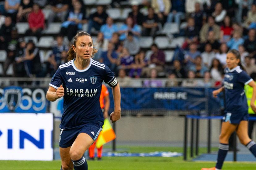 Gaëtane Thiney a fait une passe décisive sur le premier but samedi. (A. Utz/L'Équipe)