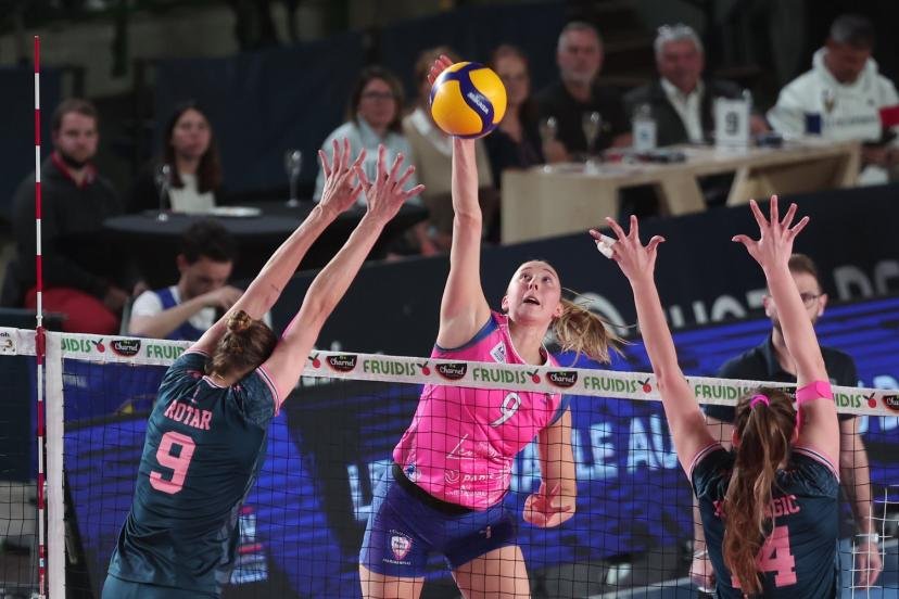 La pointue parisienne Bianca Cugno a été déterminante dans la victoire de son équipe face à Bordeaux Mérignac, inscrivant 19 points. (N. Luttiau/L'Équipe)