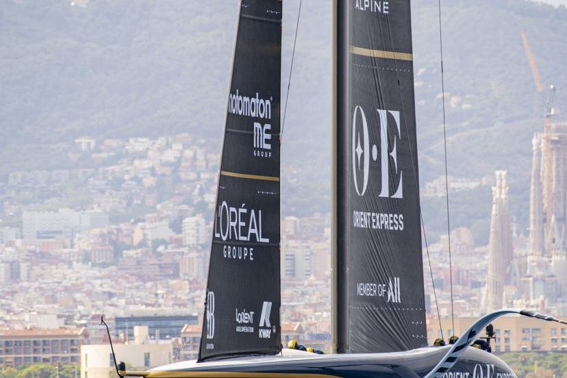 Après l'America à Barcelone en 2024, l'équipe française va tout mettre en oeuvre pour participer à la 38e édition Coupe de l'America à Naples en 2027. (B. Le Bars/L'Équipe)