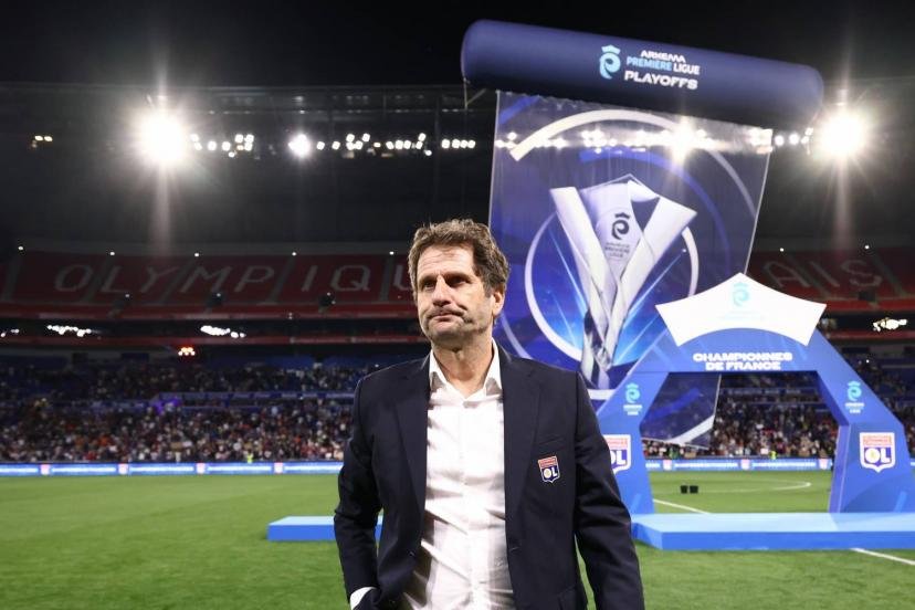 Joe Montemurro a conclu son mandat à l'OL par un titre. (A.Martin/L'Equipe)