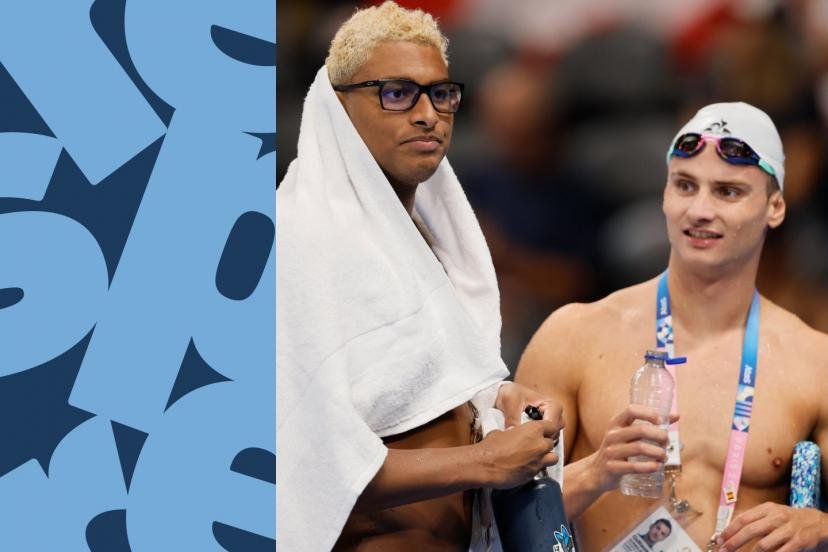 Yohann Ndoye-Brouard et Guillaume Guth, lors des Jeux de Paris en août dernier. (S. Boué /L'Equipe)