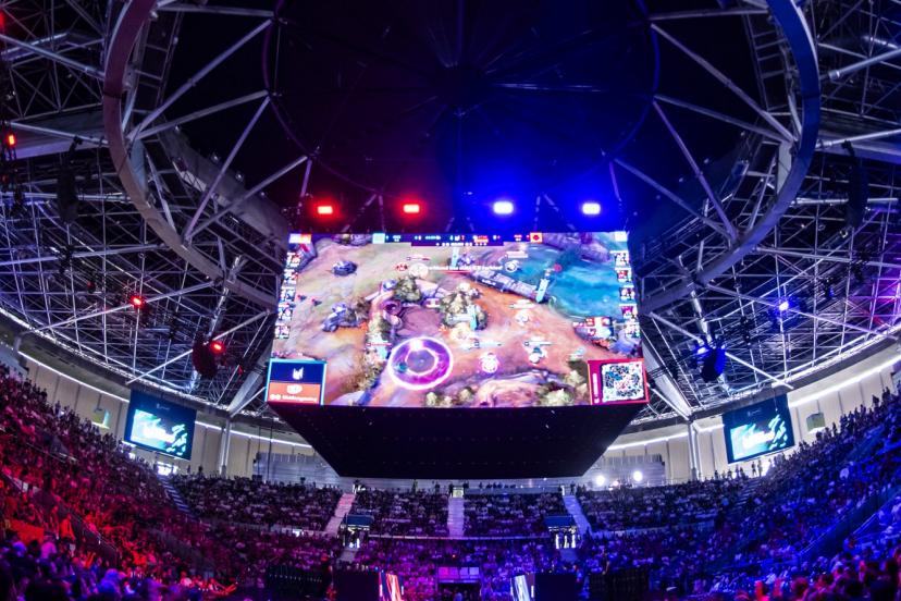 Le roadtrip de Movistar KOI s'est déroulé à la Madrid Arena, une salle de 12 000 places. (H. Amoros/Riot Games)