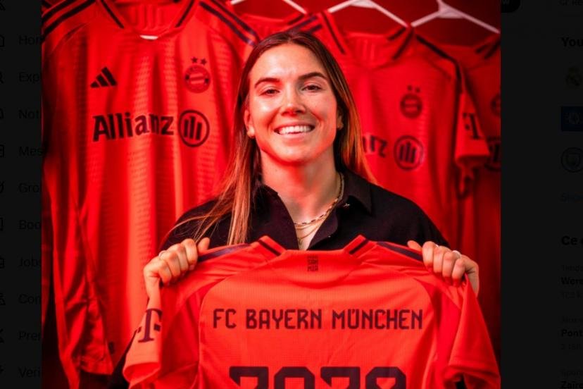 La défenseuse Vanessa Gilles arrive au Bayern. (compte X @FCBayern)