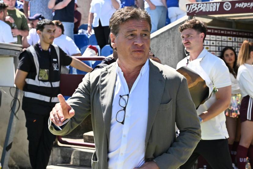 Laurent Marti au stade Chaban-Delmas, pendant UBB-Castres, le 17 mai dernier. (F.Lancelot/L'Équipe)