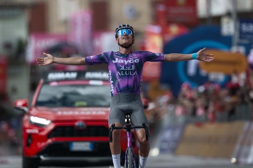 Luke Plapp a décroché sa huitième victoire chez les professionnels. (Luca Bettini/SprintCyclingAgency)
