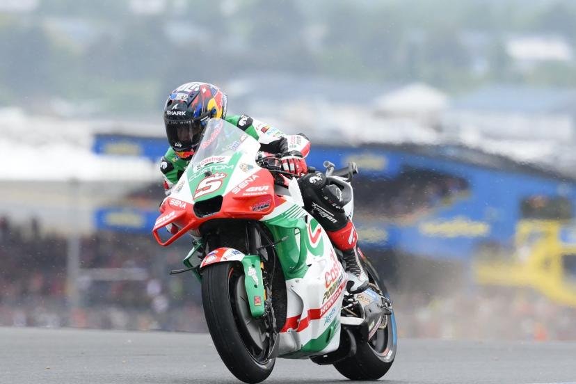 Johann Zarco s'est imposé, ce dimanche, au Grand Prix de France de MotoGP. (A. Mounic/L'Équipe)