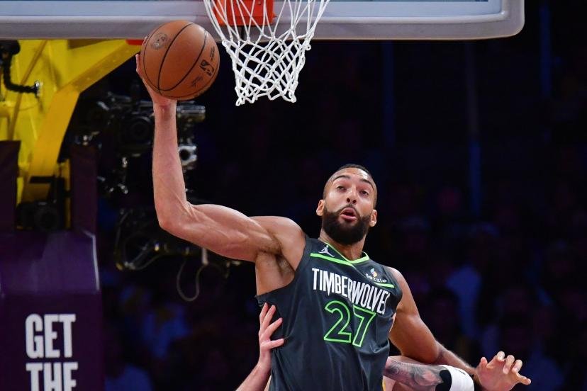 Rudy Gobert a signé l'un des double-doubles les plus importants de sa carrière mercredi soir, contre les Los Angeles Lakers. (Gary A. Vasquez/Reuteurs)