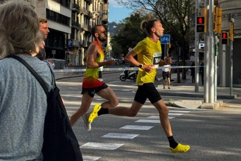 Iskander Yadgarov a terminé un 10 kilomètres en crocs. (Iskander Yadgarov sur Strava)