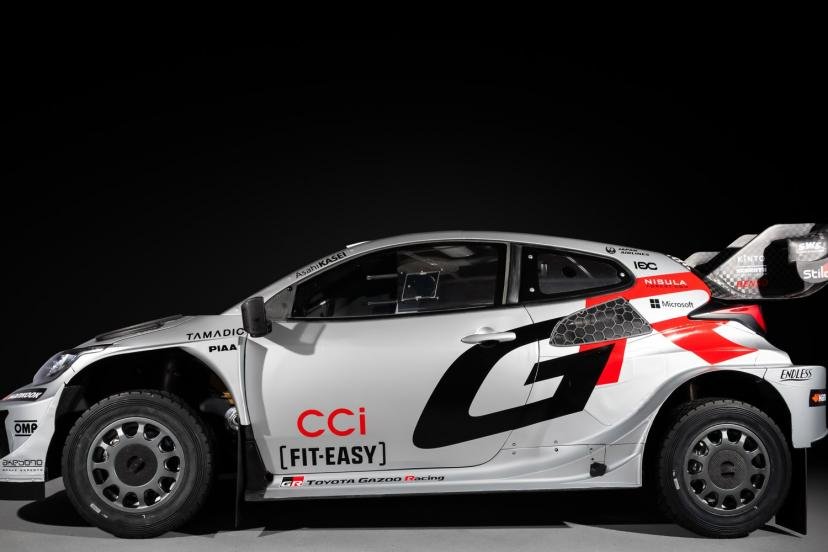 La nouvelle livrée argentée de la Toyota Yaris Rally1 (Hannu Rainamo/Toyota Gazoo Racing)