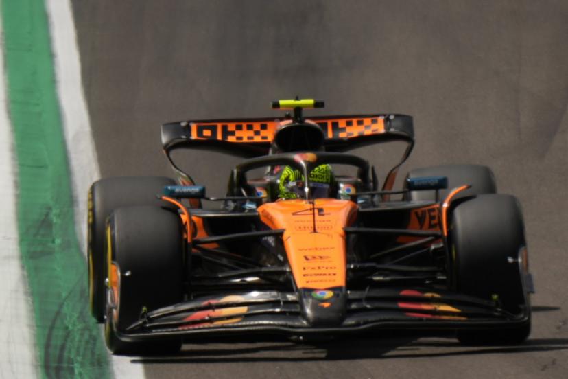 Lando Norris a signé le meilleur temps de la troisième séance d'essais libres du GP d'Émilie-Romagne. (L. Bruno/AP)