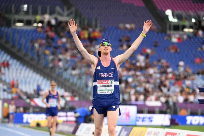 Gabriel Bordier lors des Championnats d'Europe 2024. (A. Mounic/L'Équipe)