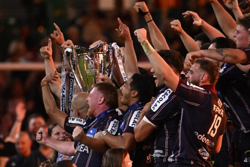 L'UBB a profité de son titre en Champions Cup dans les rues de Bordeaux dimanche. (B. Papon/L'Équipe)