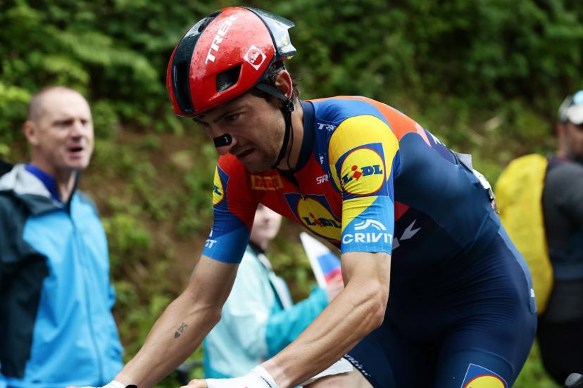 Giulio Ciccone sur la 14e étape du Giro. (L. Bettini/Sprintcyclingagency©2025)