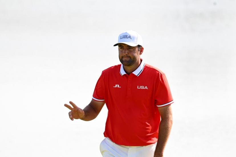 Scottie Scheffler en route pour son premier titre de l'année. (P. Lahalle/L'Équipe)