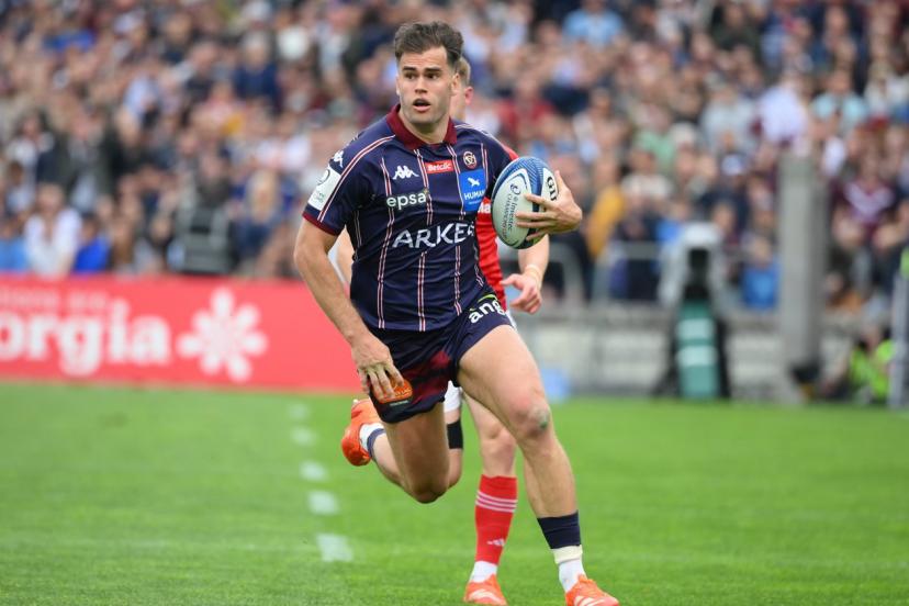 Blessé à une cheville contre Toulouse en demi-finales, Damian Penaud sera bien titulaire contre Northampton samedi. (A. Mounic/L'Équipe)