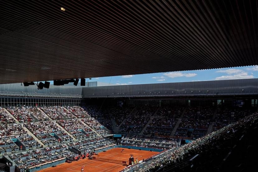 Les matches prévus ce lundi n'auront pas lieu à Madrid. (X / @MutuaMadridOpen)