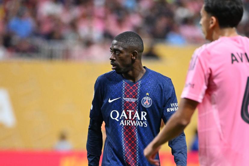 Ousmane Dembélé est entré en jeu à la 62e minute de PSG-Miami. (F. Faugère/L'Équipe)