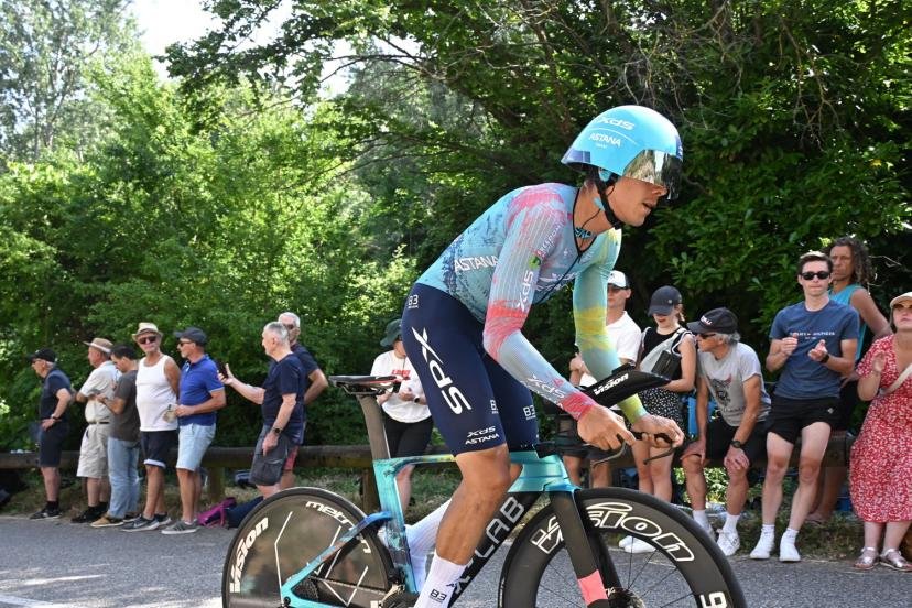 7e du général du Dauphiné à l'aube de cette 5e étape, Harold Tejada (Astana-XDS) a abandonné ce vendredi. (B. Papon/L'Équipe)