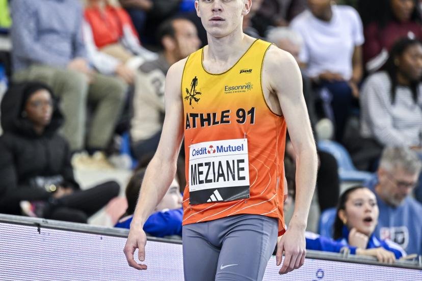 Yanis Meziane a fait coup double lundi sur la piste de Rovereto. (V. Joly/L'Équipe)