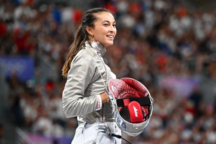 Sara Balzer, vice-championne olympique de sabre, est la tête d'affiche des Bleus à Gênes. (P. Lahalle/L'Équipe)