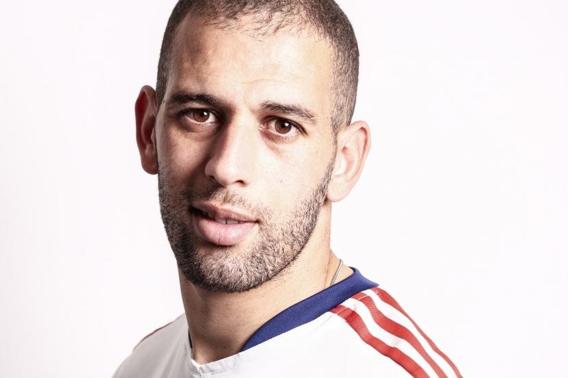 Islam Slimani compte 102 sélections et 46 buts avec l'équipe d'Algérie. (E. Garnier/L'Équipe)