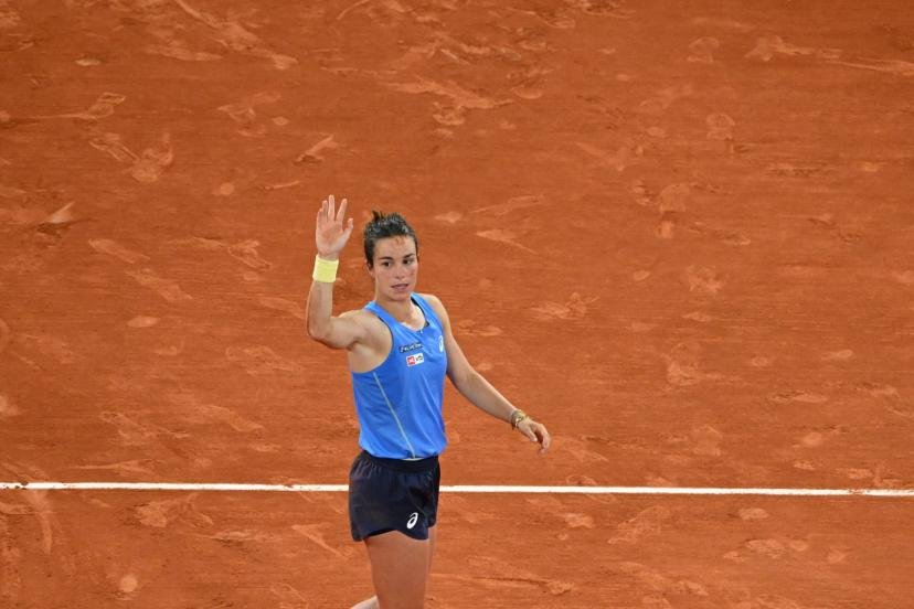 Loïs Boisson qualifiée pour les demi-finales de Roland-Garros. (A. Réau/L'Équipe)