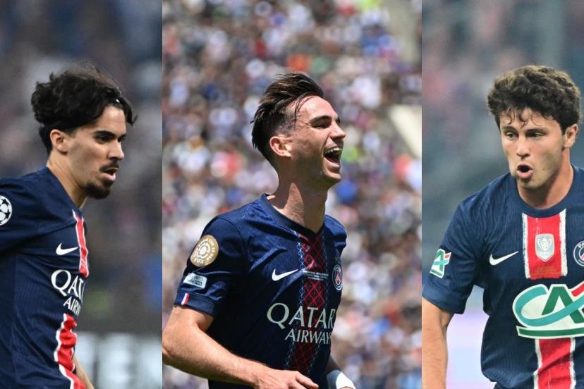 Vitinha, Fabian Ruiz et João Neves. (S. Mantey, F. Faugère, J.-B. Autissier/L'Equipe)