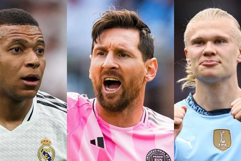 Kylian Mbappé, Lionel Messi et Erling Haaland. (Presse Sports)