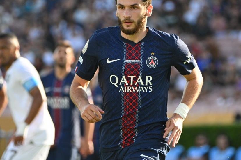 Khvitcha Kvaratskhelia face à Botafogo lors de la Coupe du monde des clubs. (F. Faugère/L'Équipe)