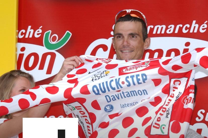 Avec sept victoires, Richard Virenque détient le record de maillots à pois. (L'Équipe)