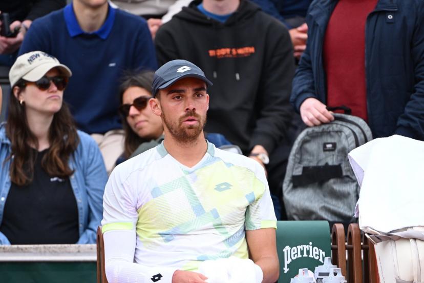Benjamin Bonzi a connu un sérieux trou d'air dans le match. (F. Faugère/L'Équipe)