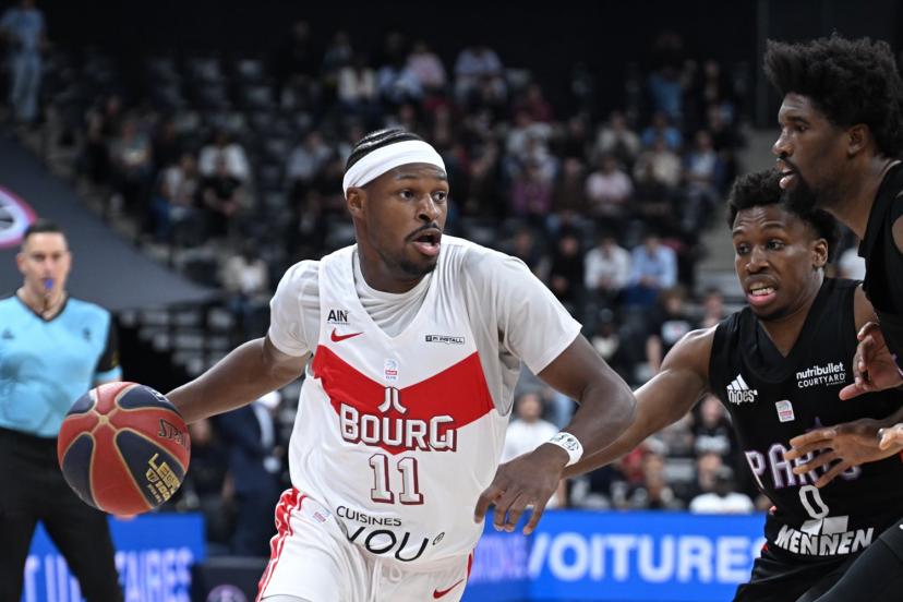 Joël Ayayi sort d'une saison réussie avec la JL Bourg. (B. Papon/L'Équipe)