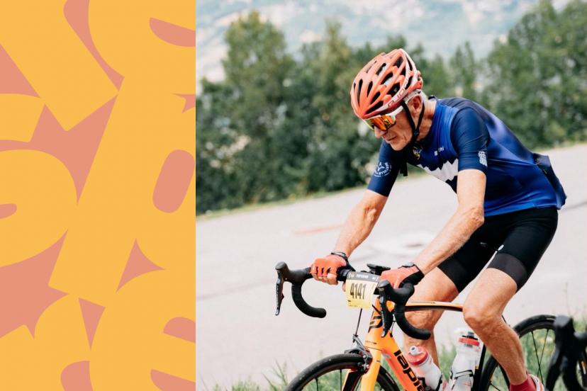 Le doyen en est à sa septième étape du Tour... et il ne compte pas d'abandon ! (E. Pizzardini)