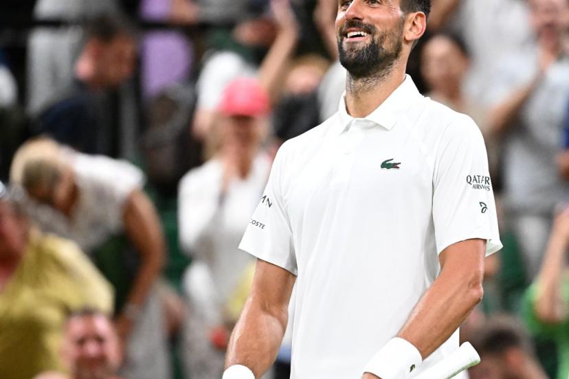 Novak Djokovic n'a laissé aucune chance à Daniel Evans. (P. Lahalle/L'Équipe)