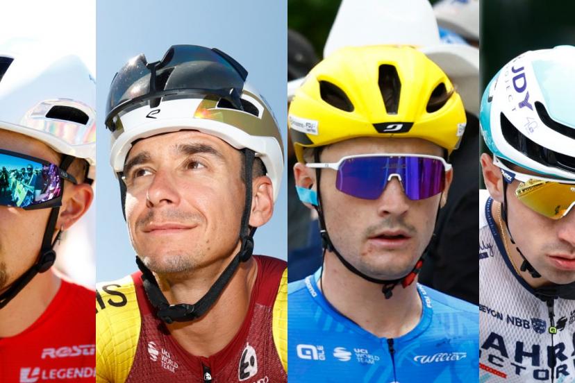 De gauche à droite : Kévin Vauquelin, Bryan Coquard, Paul Penhoët, Lenny Martinez (L'Équipe)