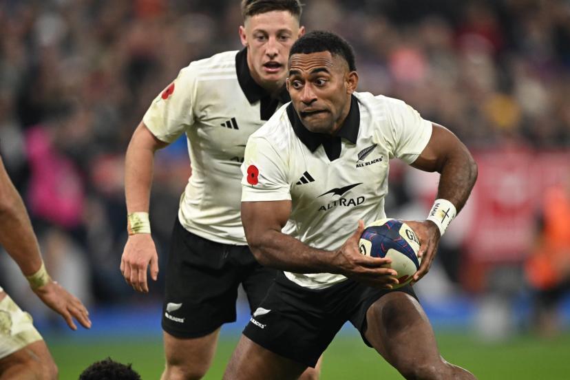 Sorti sonné du premier match face aux Bleus, Sevu Reece a récupéré et devrait être aligné samedi face aux Bleus. (Bernard Papon/L'Équipe)