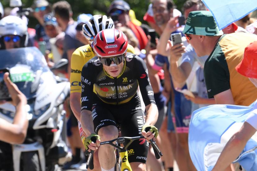 Jonas Vingegaard a attaqué Tadej Pogacar à plusieurs reprises dans le mont Ventoux. (B. Papon/L'Équipe)