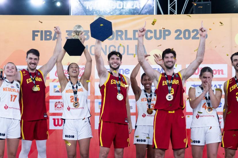 L'Espagne et les Pays-Bas ont été sacrés. (X/@FIBA3x3)