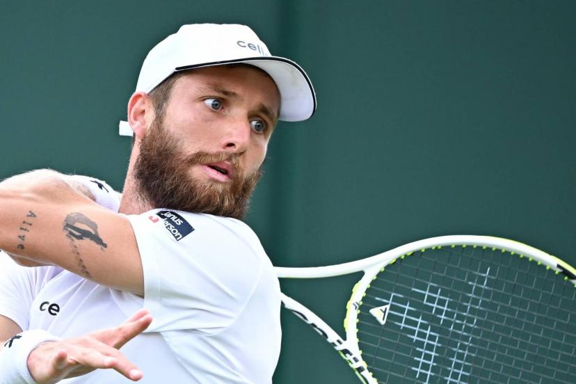 Corentin Moutet a été dominé par Alex de Minaur à Washington.  (P.Lahalle/L'Equipe)