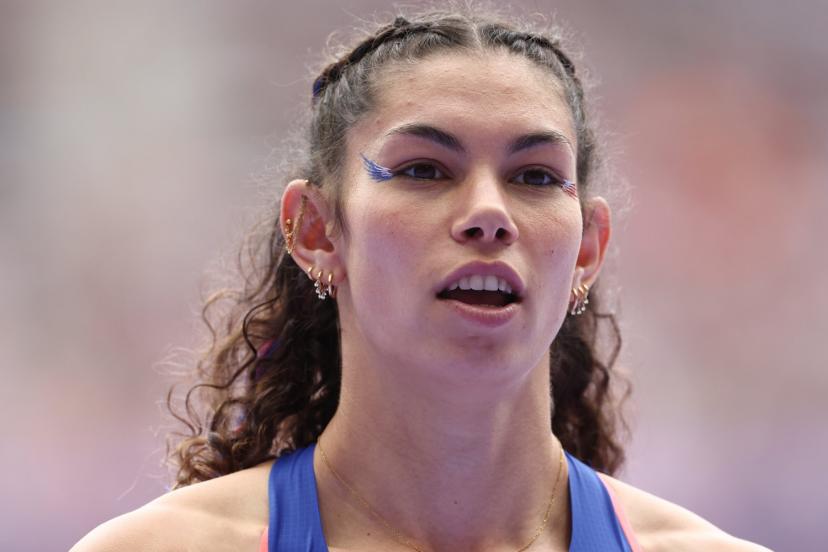 Auriana Lazraq-Khlass lors des JO de Paris. (A. Martin/L'Équipe)