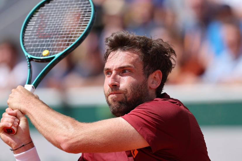 Quentin Halys, ici à Roland-Garros, a été stoppé d'entrée à Washington. (S. Boué/L'Équipe)
