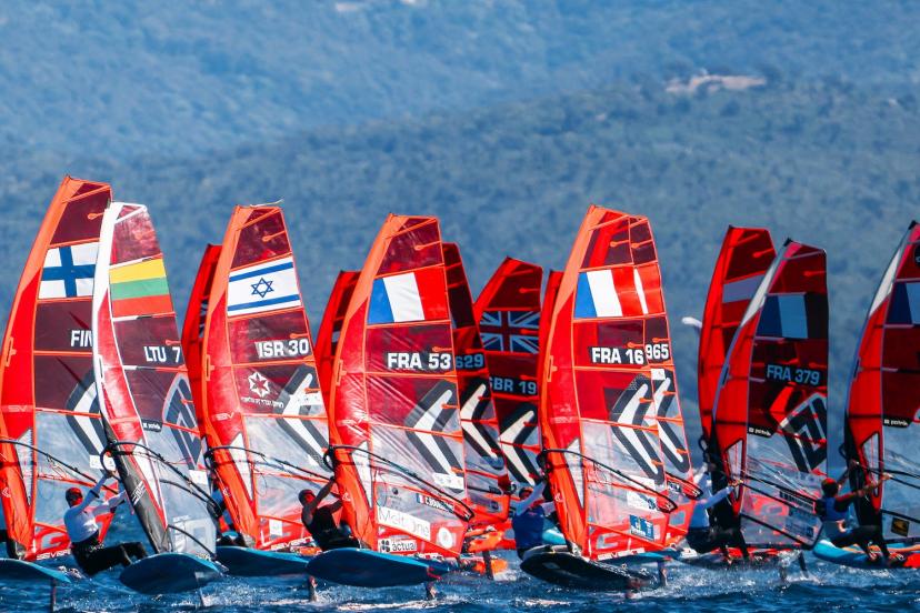 Le Mondial de planche à Aarhus est un des rendez-vous majeurs de la saison pour l'équipe de France de voile olympique. (© sailing energy)