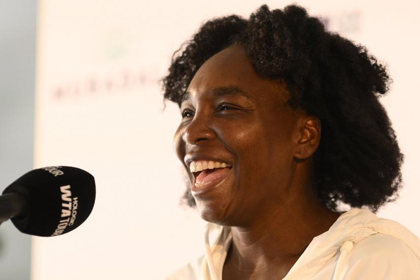 Venus Williams, en conférence de presse dimanche. (Nick Wass/AP)