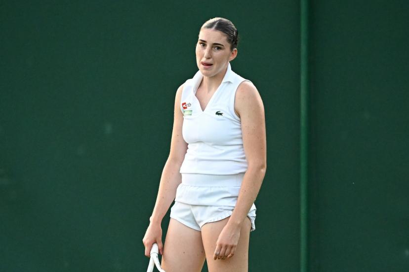 Elsa Jacquemot n'ira pas aussi loin qu'à Roland Garros sur ce Wimbledon 2025. (P. Lahalle/L'Équipe)