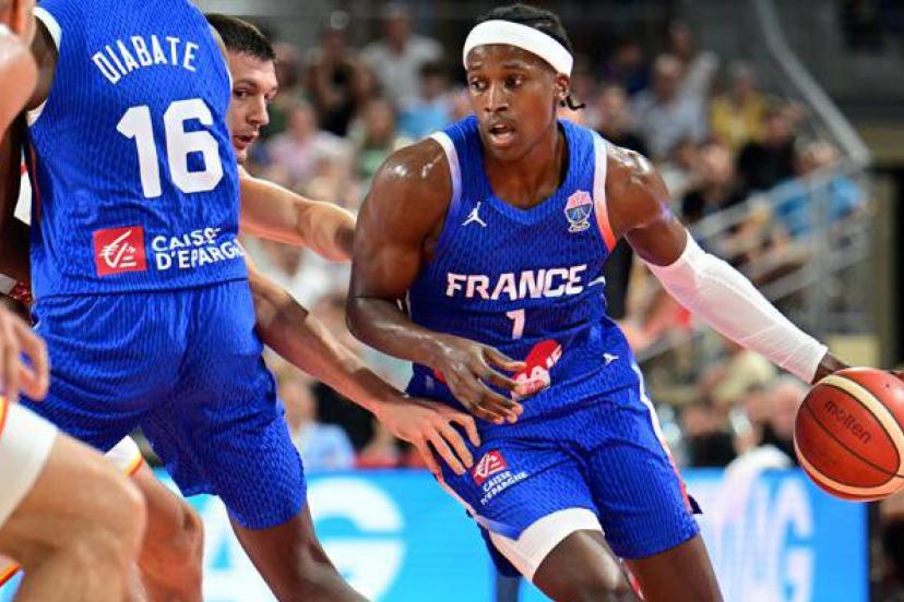 Frank Ntilikina, médaillé de bronze mondial en 2019 puis vice-champion olympique en 2021 et 2024, est « coupé » pour la première fois de sa carrière en équipe de France. (J-B.Autissier/L'Equipe)