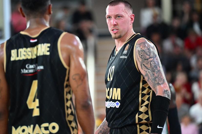 Daniel Theis a rejoint Monaco en février. (A. Réau/L'Équipe)