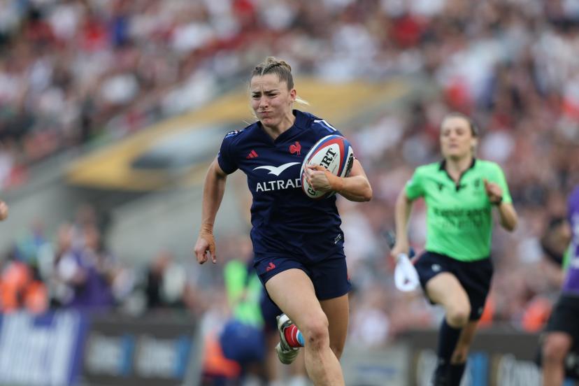 L'ailière Joanna Grisez est dans le groupe des 32 Bleues pour la Coupe du monde féminine. (C. Wilson/L'Équipe)
