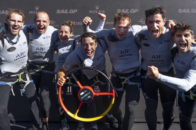 La France de Quentin Delapierre a remporté une étape cruciale sur la Baltique. (A. Baker /SailGP)