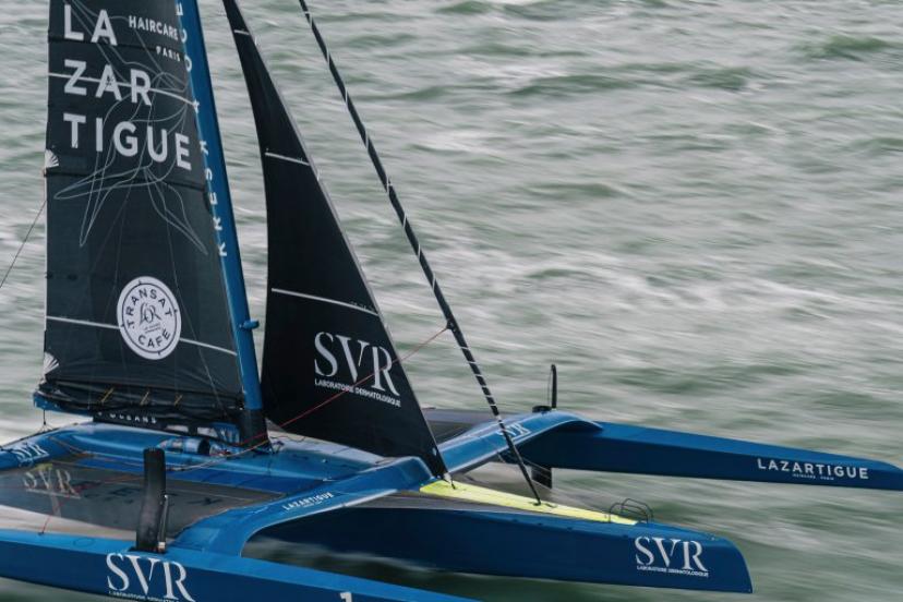 SVR-Lazartigue de Laperche-Cammas, solide leader, file à toute allure vers l'archipel du Cap-Vert. (Vincent Curutchet / Alea)