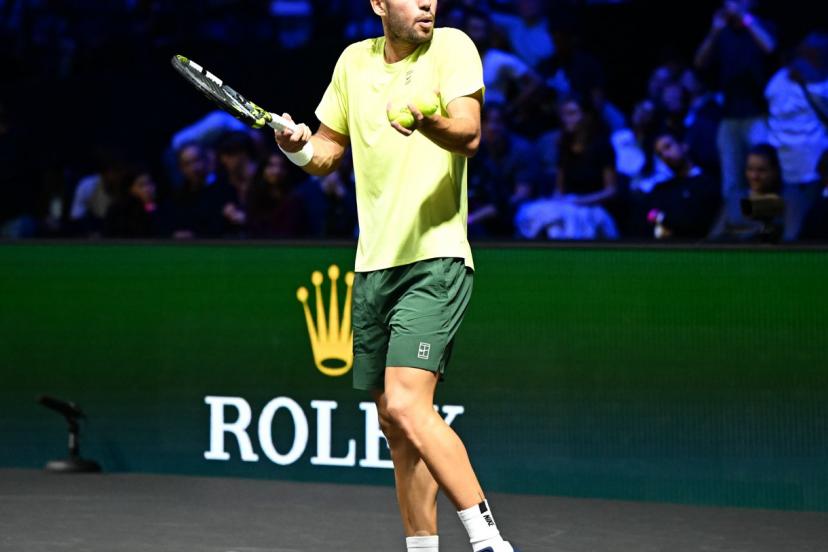 Carlos Alcaraz s'est incliné d'entrée à Paris. (P. Lahalle/L'Équipe)